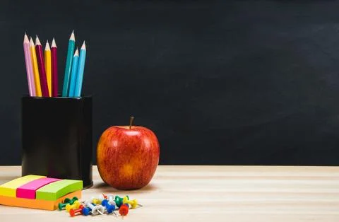 Background education concept. Back to school with copy space. Stock Photos