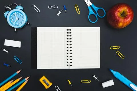 Background education concept. Back to school with copy space. Stock Photos