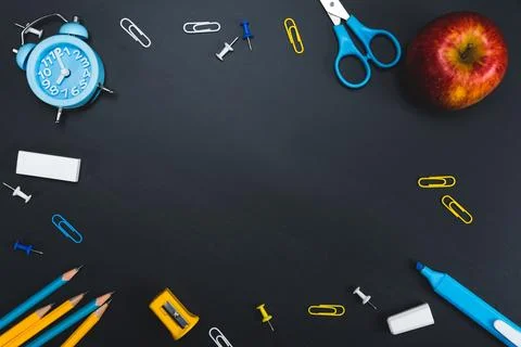 Background education concept. Back to school with copy space. Stock Photos