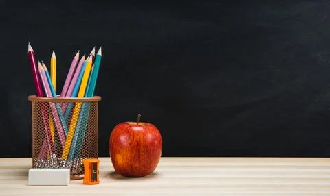 Background education concept. Back to school with copy space. Stock Photos