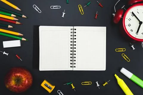 Background education concept. Back to school with copy space. Stock Photos