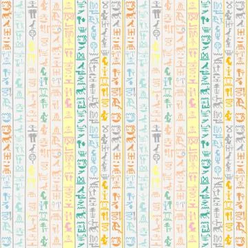 Background with Egyptian hieroglyphs Stock Illustration
