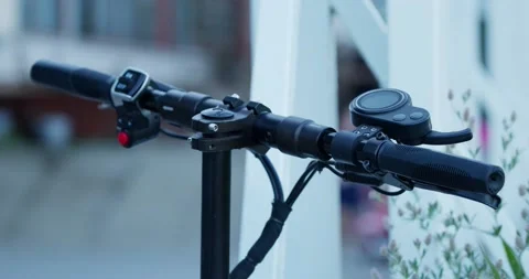 Background with Electric Scooter. Stock Footage 155657230