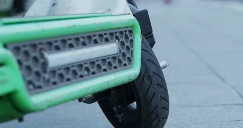 Background with Electric Scooter. Stock Footage 155657235