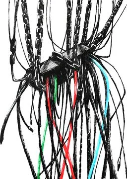 Background Electrical Overload 2 Stock-Illustration