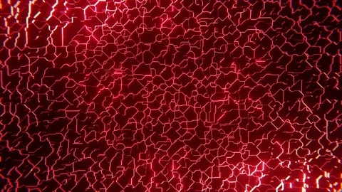 The background of the electrical red pulse grid Stock Footage 213330752