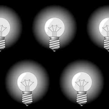 Background with electrical a sphere-form lamps Stock Illustration