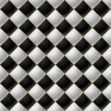 Background of Elegant Quilted Pattern Vip Black and White Stock Illustration