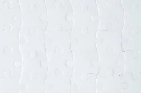 Background from the element of white puzzles Stock Photos