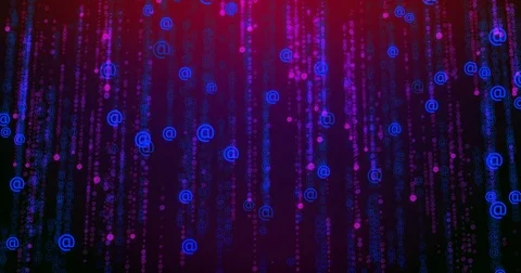 Background email rain Stock Footage 80984991