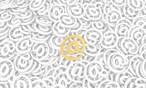 Background from email signs. Internet concept. Stock Illustration