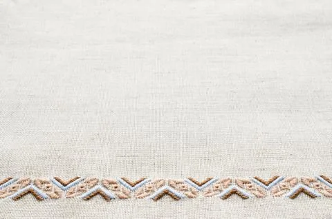 Background with embroidery texture. Stock Photos