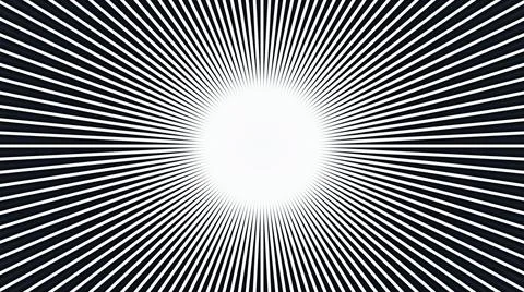 Background of emerging rays. 3D abstract art. Design for curtains. Stock Illustration