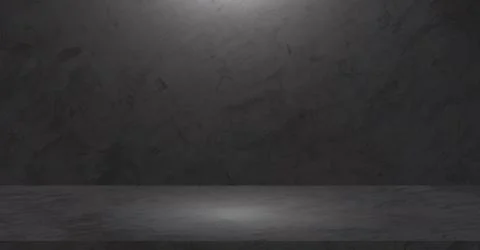 Background of empty Dark loft Concrete Wall room and floor with stunning gr.. Stock Photos