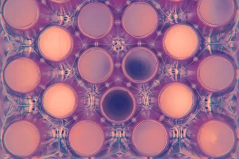 Background of empty round chocolate container Stock Illustration