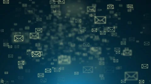 Background of the envelope e-mail. Many e-mai Stock Footage 48012094