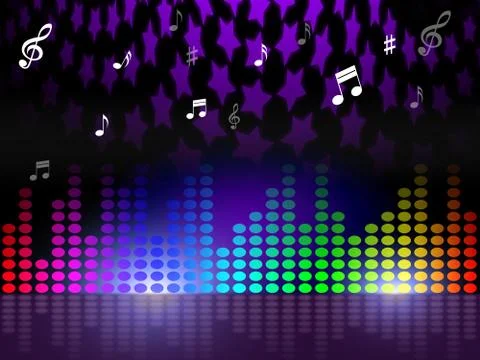 Background equaliser represents equalisers backgrounds and backdrop Stock Illustration