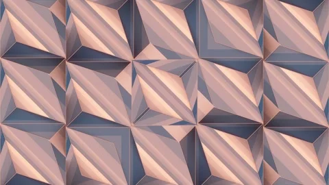 Background with ever-changing geometric patterns. 3d rendering loop animation Stock Footage 270465863