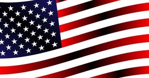 Background of the evolving american flag Stock Illustration