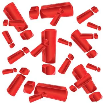 Background from exclamation points Stock Illustration