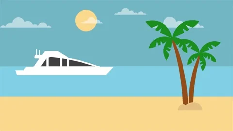 Background explainer, beach, hight quality Stock Footage 132225312