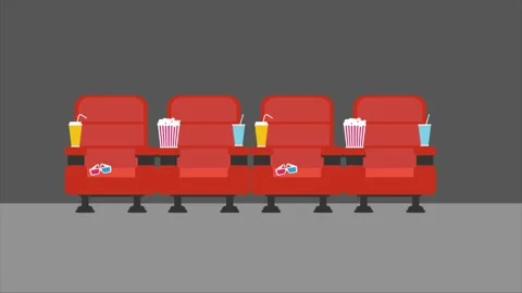 Background explainer, cinema interior, hight quality Stock Footage 132225136