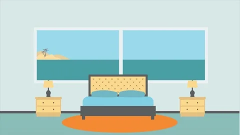 Background explainer, hotel room, hight quality Stock Footage 132225816