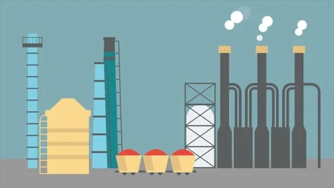 Background explainer, industrial exterior, hight quality Stock Footage 132225989