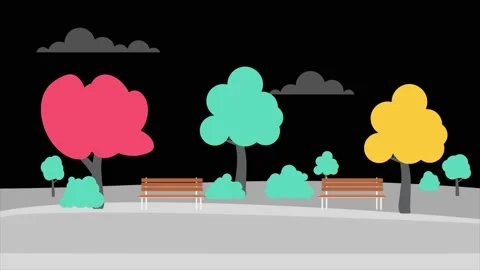 Background explainer, park , hight quality Stock Footage 132226107