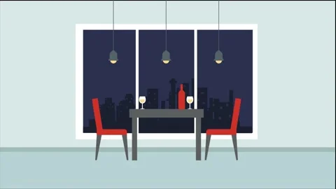 Background explainer, restaurant, hight quality Stock Footage 132226225