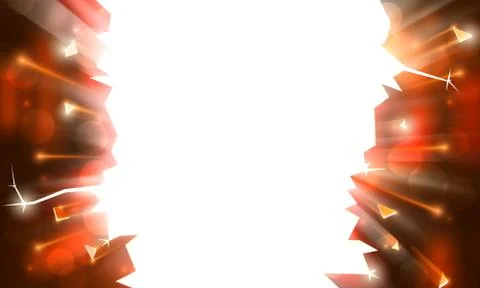 Background explosive party, bright frame with sparks. Bokeh sparkles background Stock Illustration