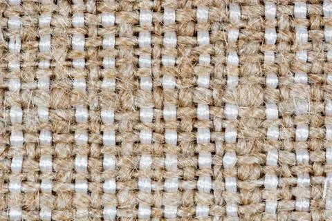 Background fabric canvas thick threads invoice of fabric close up Stock-Fotos