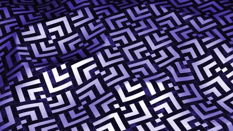 Background with fabric pattern and waves. Motion. Surface with ornament and 스톡 일러스트