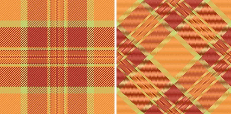 Background fabric pattern of vector plaid tartan with a seamless check text.. Stock Illustration