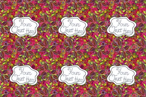 Background for fabric, textile, print and invitation. Raster illustration. Lette Stock Illustration