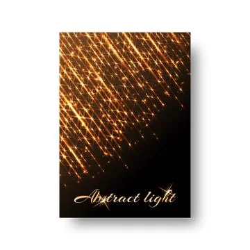 Background with falling lights Stock Illustration