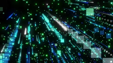 Background with falling particles imitating the matrix code Stock Footage 210765228