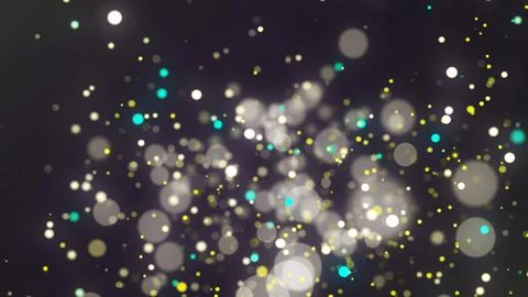 Background of falling shiny particles. Glittering magical holiday dust. Stock Illustration