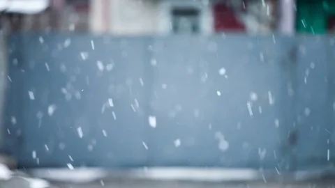 Background of falling snowflakes Stock Footage 75811055