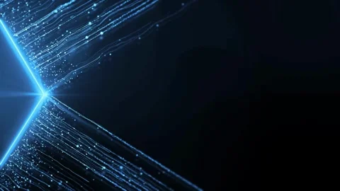 Background fast network transactions. BTC mining concept Motion graphic of Blue Stock Footage 336442526
