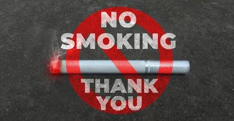 Background featuring a bold no smoking sign with a grunge texture Illustrazione stock