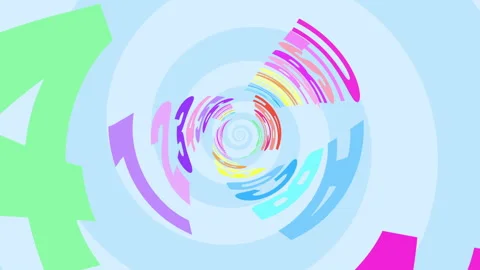 A background featuring colorful text flowing through a swirling tunnel (loop) Stock Footage 332924849