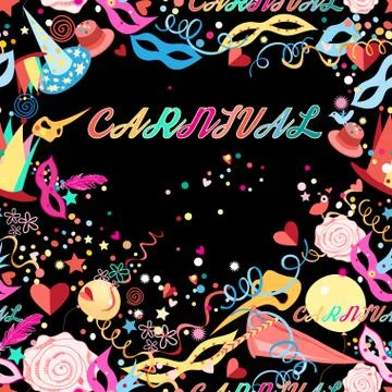 Background festive carnival Stock Illustration