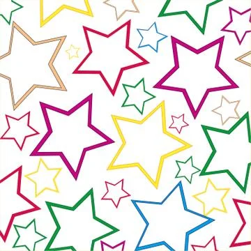 Background from figures star Stock Illustration