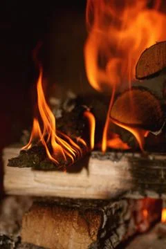 Background fire flames Stock Photos