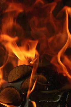 Background fire flames Stock Photos