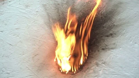 Background With Fire Stock Footage 79089911