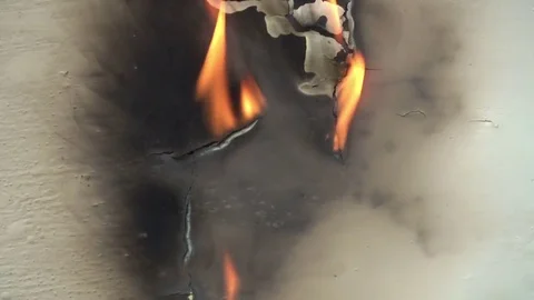 Background With Fire Stock Footage 79090367