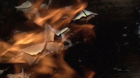Background With Fire Stock Footage 79095546