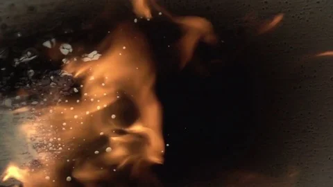 Background With Fire Stock Footage 79095557